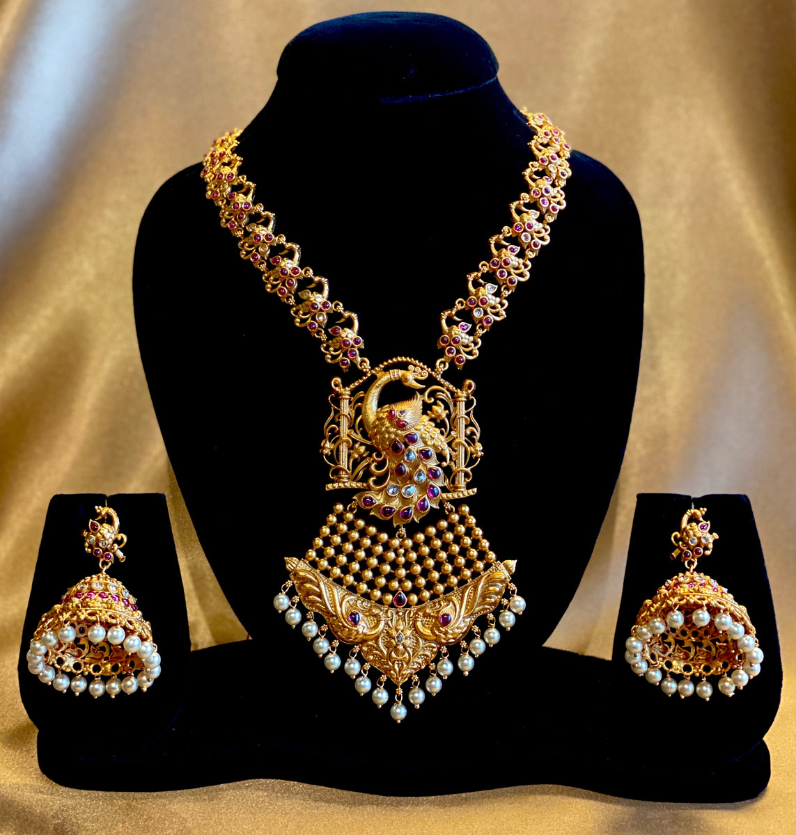 Temple Jewelry Set Krishna Fashion House